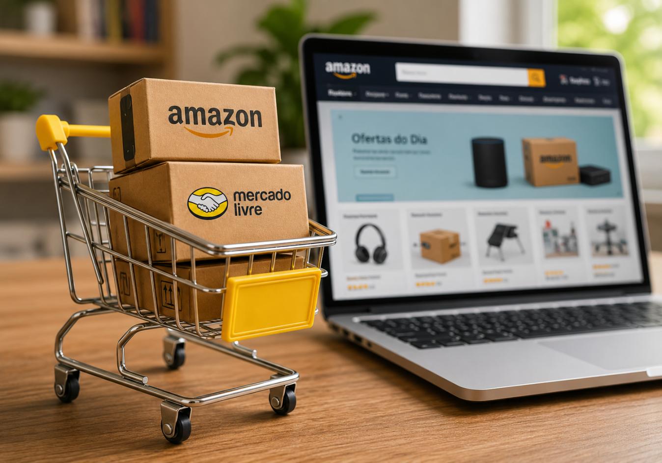 Amazon e Mercado Livre lideram lembrança no e-commerce