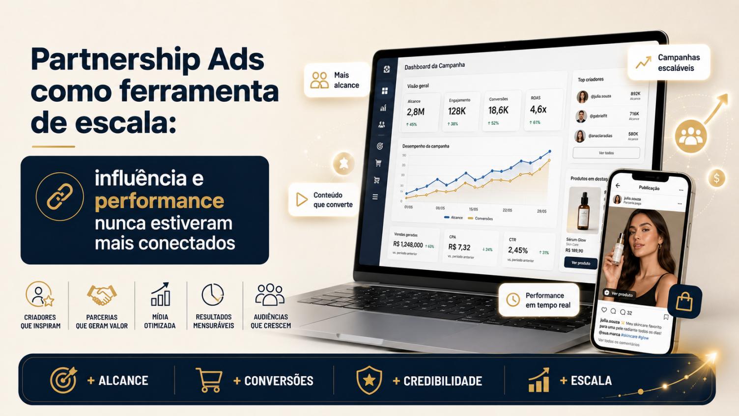 Partnership Ads como ferramenta de escala: influência e performance nunca estiveram mais conectados